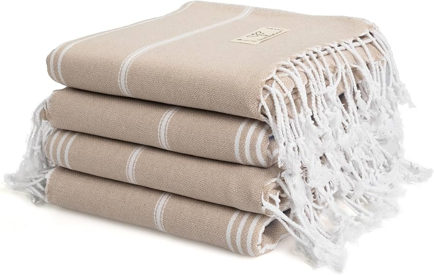 SMYRNA TURKISH COTTON Classical Series Original Turkish Beach Towel | Prewashed, 37 x 71 Inches |... | Amazon (US)