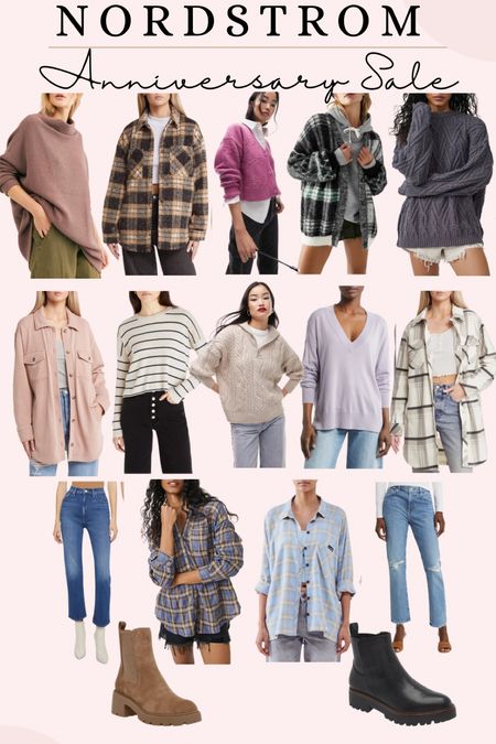 Nordstrom anniversary casual pieces! I love a cute and casual look and there are some very cute sweaters, shackets, and jeans on sale! The black boots were my best seller last fall and for good reason. They are water proof, so comfy and look great with leggings and jeans! 

#LTKstyletip #LTKsalealert #LTKxNSale