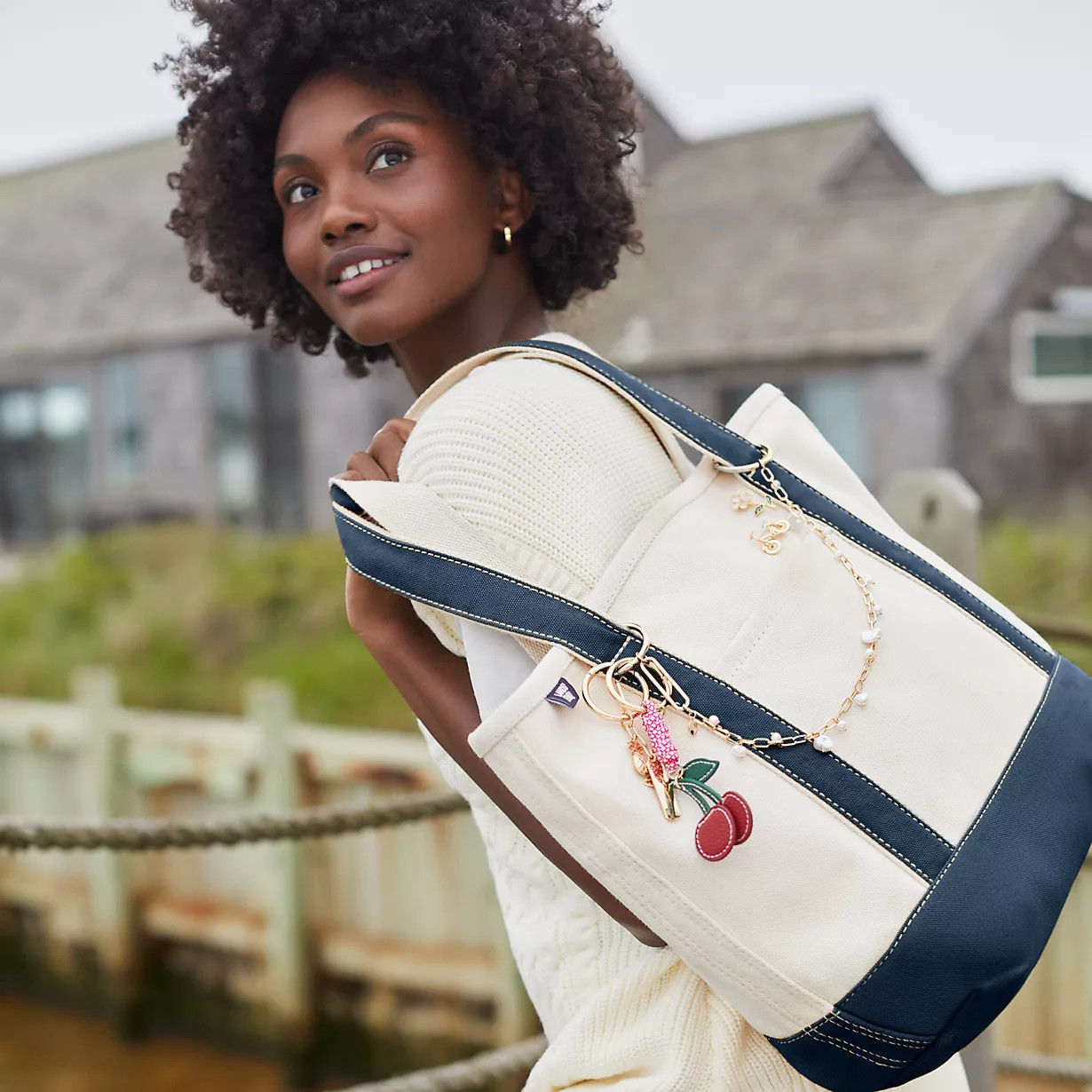 Medium 5 Pocket Open Top Canvas Tote Bag | Lands' End (US)