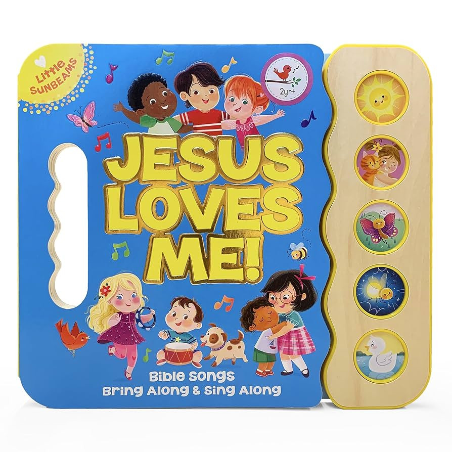 Jesus Loves Me 5-Button Songbook - Perfect Gift for Easter Baskets, Christmas, Birthdays, Baptism... | Amazon (US)