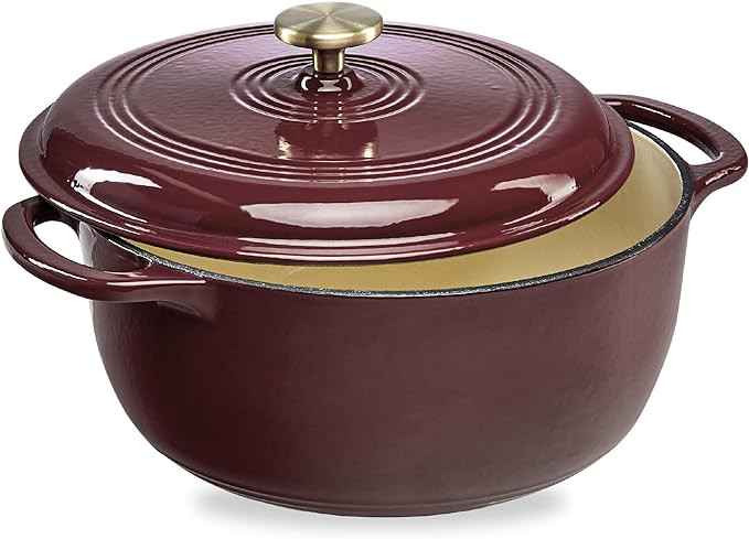 Best Choice Products 7.5 Quart Enamel Cast-Iron Round Dutch Oven, Family Style Heavy-Duty Pre-Sea... | Amazon (US)