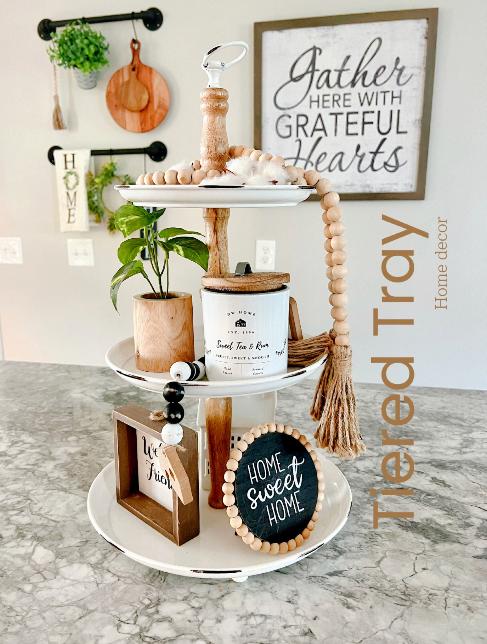 I love changing up the decor on this tiered tray I got off Amazon. I have this sitting on the middle of my island in my kitchen and I change out the decor on it with the different seasons.  I like to have a mix of textures and usually have some sort of candle on it. I typically stick with neutral tones because I just prefer that look but I do add some pops of color for fall and Christmas 🤩 #kitchenaesthetic #tieredtraydecor #homedecorationideas #aestheticdecor #homesweethome #hobbylobby #amazonfinds #decor

#LTKstyletip #LTKFind #LTKhome