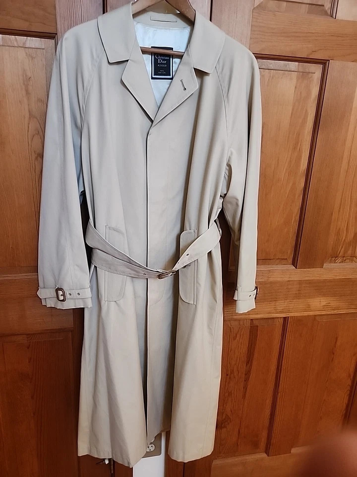 Vintage Christian Dior Monsieur Sz. 40R Trench Rain Coat Khaki  | eBay | eBay US