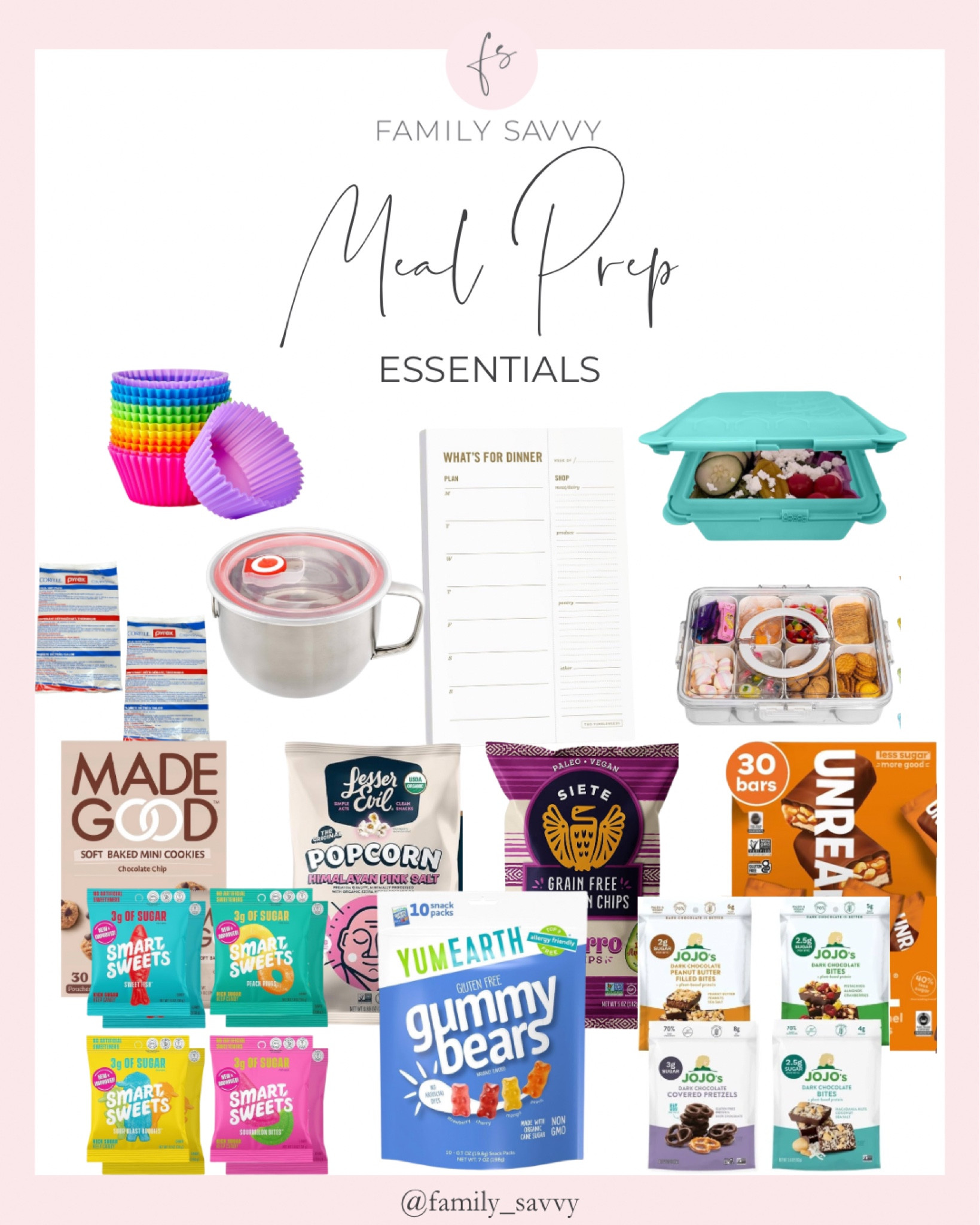 Meal Prep Essentials! Sharing savvy tips for storing your delicious meal preps. Ideal for picky eaters, families, and snacks for those busy days! 

#LTKFindsUnder50 #LTKHome #LTKFamily