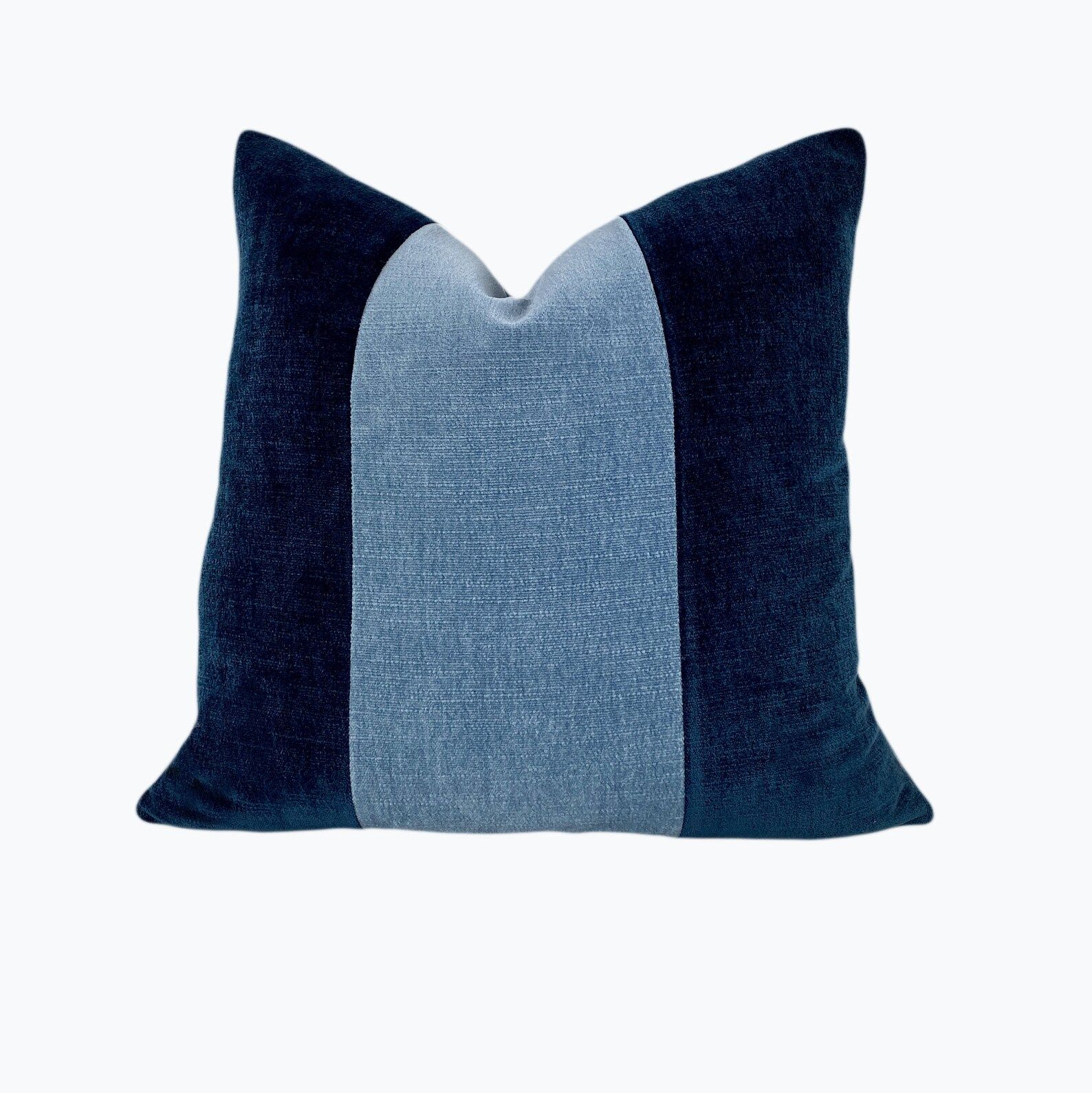 Modern Navy and Blue Pillow Cover   Modern Velvet Throw | Etsy | Etsy (US)