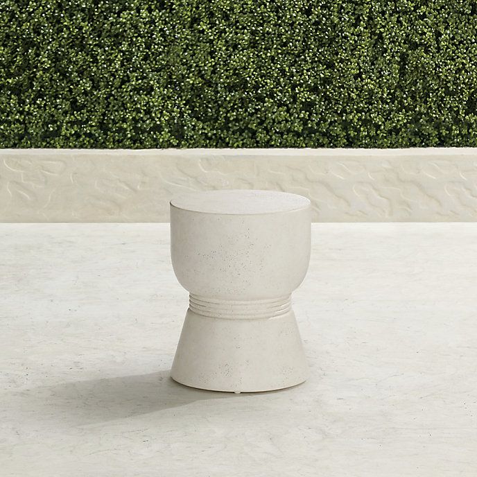 Stella Accent Stool | Frontgate | Frontgate