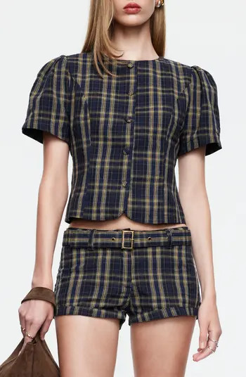 Femme Plaid Button-Up Top | Nordstrom