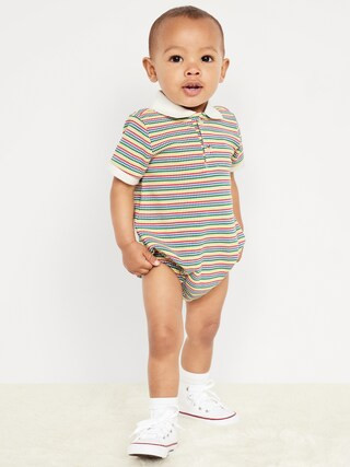 Short-Sleeve Polo One-Piece for Baby | Old Navy (US)
