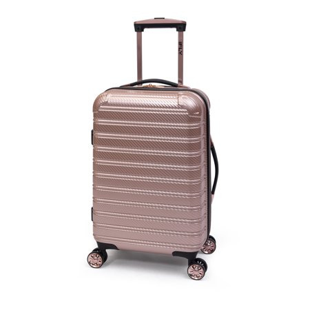 iFLY Hardside Fibertech Textured Luggage 20"", Rose Gold | Walmart (US)