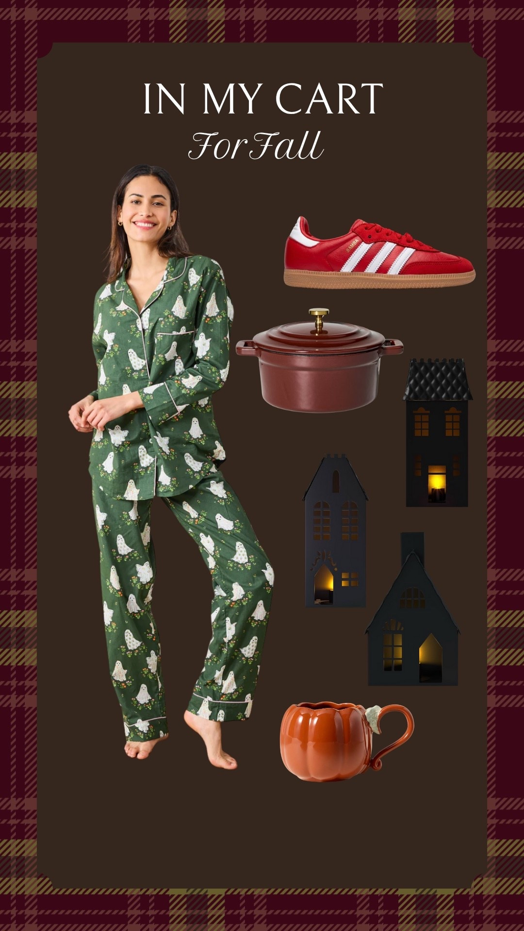 Cozy fall nights, cute ghost PJs, warm pumpkin mugs… yes please 🍂👻 Sharing everything in my cart for the season — from festive decor to kitchen must-haves & my new favorite sneakers. Shop them all here!

#FallFavorites #LTKFallStyle #FallHomeDecor #LTKHome #FallStyle #LTKSeasonal #CozyFall #LTKfinds #LTKUnder50 #LTKUnder100 #FallOutfitIdeas #LTKHoliday

Halloween Pajamas, burgundy Dutch oven, red sneakers, haunted houses, Halloween village, pumpkin mug

#LTKSeasonal #LTKStyleTip #LTKHome