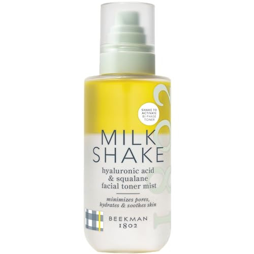 Beekman 1802 Milk Shake Hydrating Face Mist – Setting Spray & Milky Toner with Hyaluronic Acid & Squalane – Facial Toner & Face Spray – Lightweight Hydration, Minimizes Pores, Fragrance Free 8.1 Fl Oz | Amazon (US)