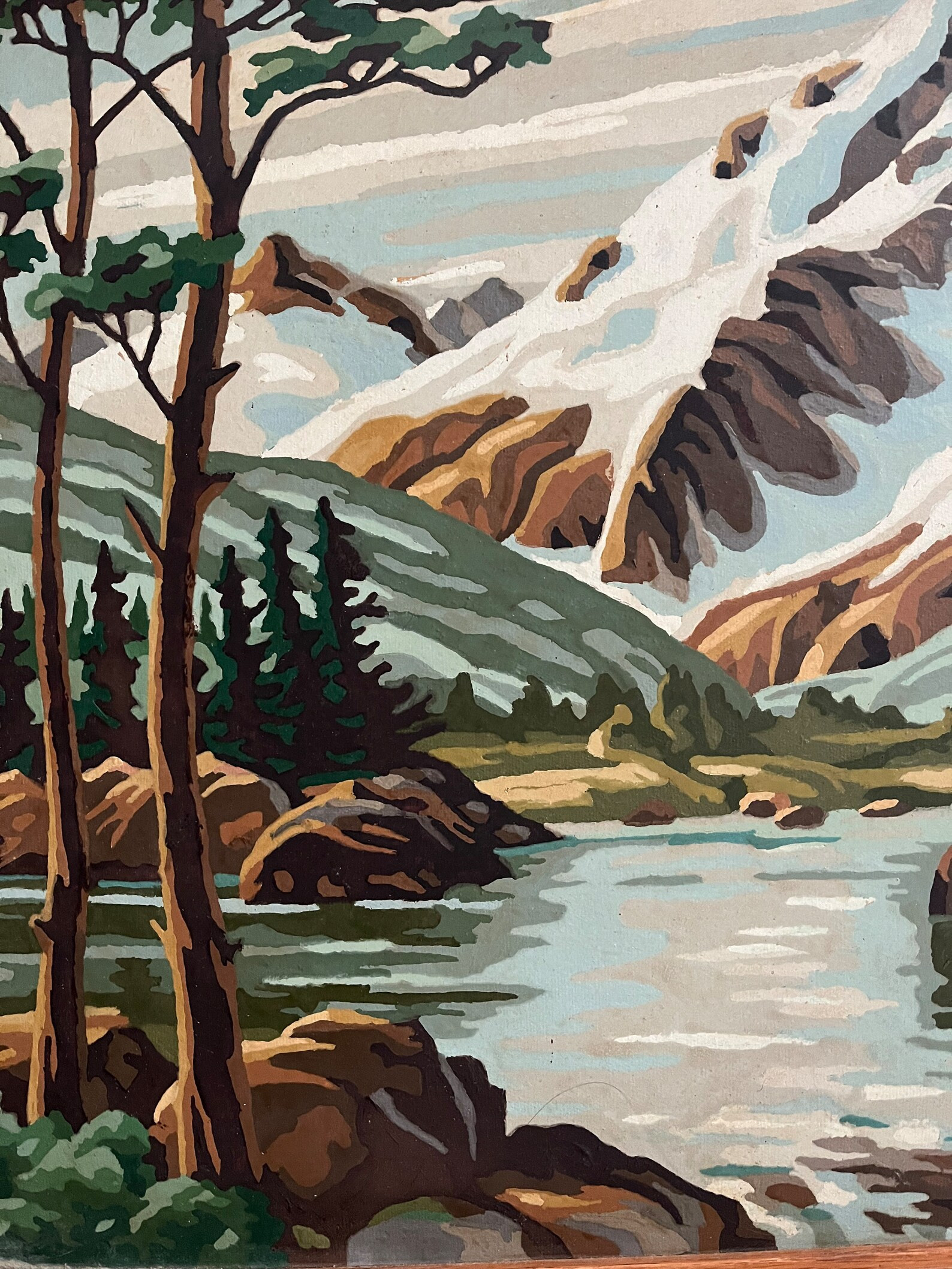 1980s Mountain Landscape Paint by Number - Etsy | Etsy (US)