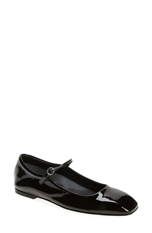 aeyde Uma Mary Jane Ballet Flat in Black at Nordstrom, Size 8Us | Nordstrom