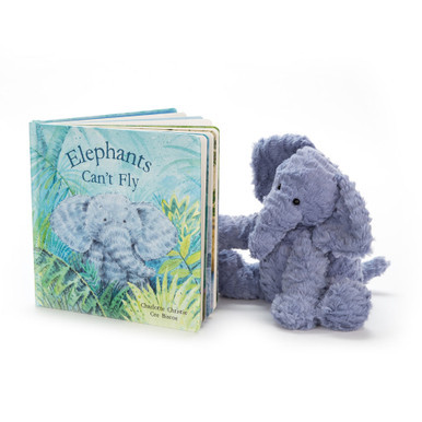 Elephants Can't Fly Book & Fuddlewuddle Elephant Medium | Jellycat US