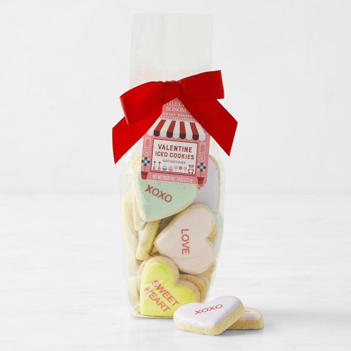 Valentine's Day Conversation Heart Iced Cookies | Williams-Sonoma