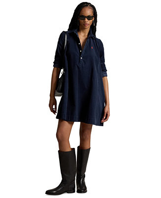 Women's Corduroy Pleated Shirt Dress | Macy's
