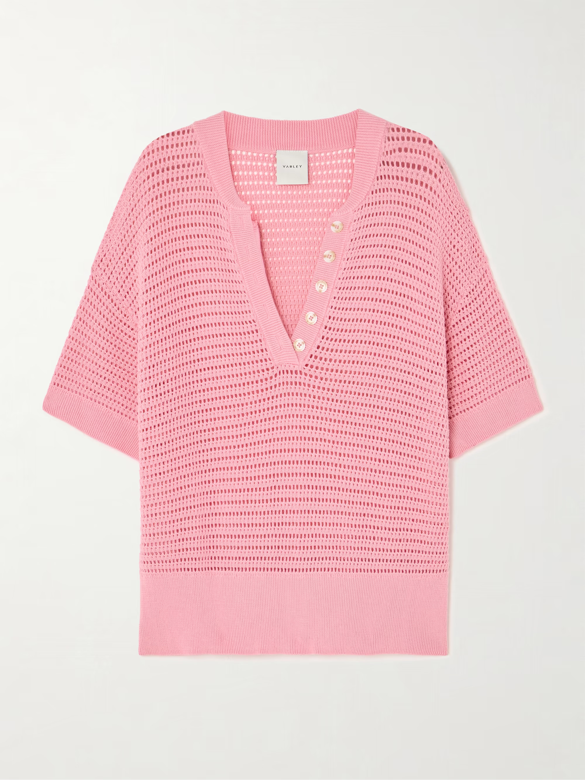 Callie open-knit cotton top | NET-A-PORTER (US)