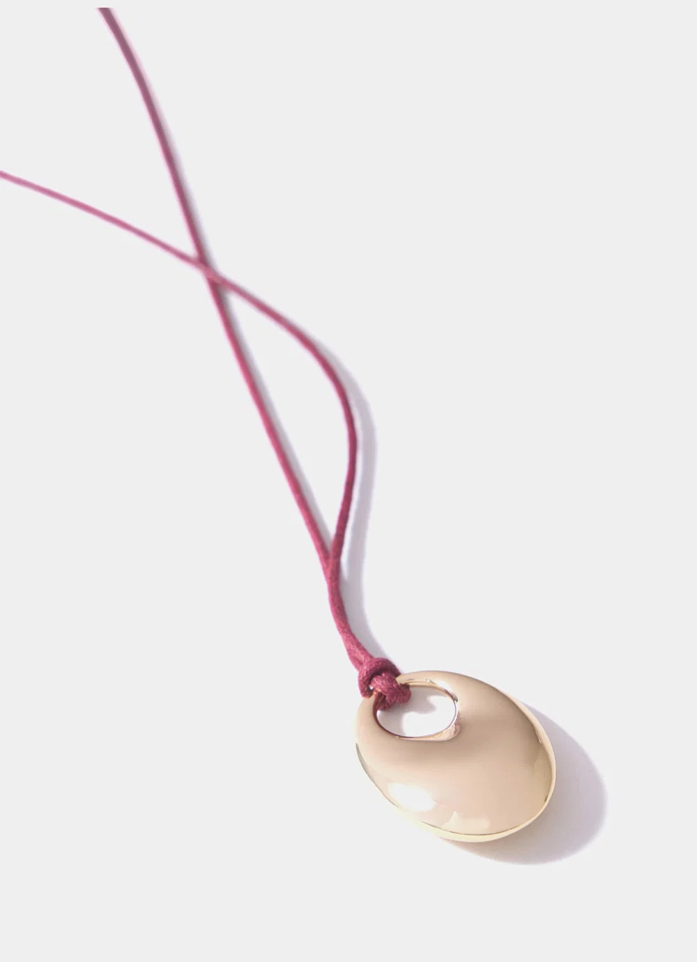 Gold Tone Rope Pendant Necklace | Mint Velvet