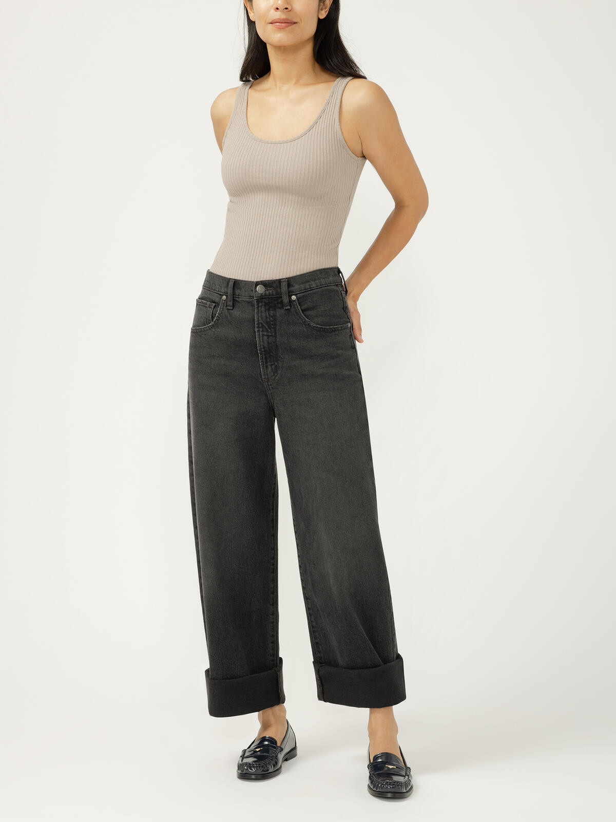 Be Easy High Rise Wide Leg Jeans | Silver Jeans US