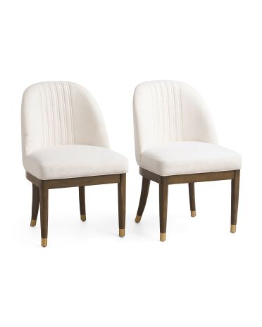 2pk Morgan Stitch Back Dining Chairs | TJ Maxx