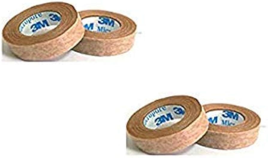 3M Micropore Tan Surgical Tape 0.5" Wide -2 Rolls (2 Pack) | Amazon (US)