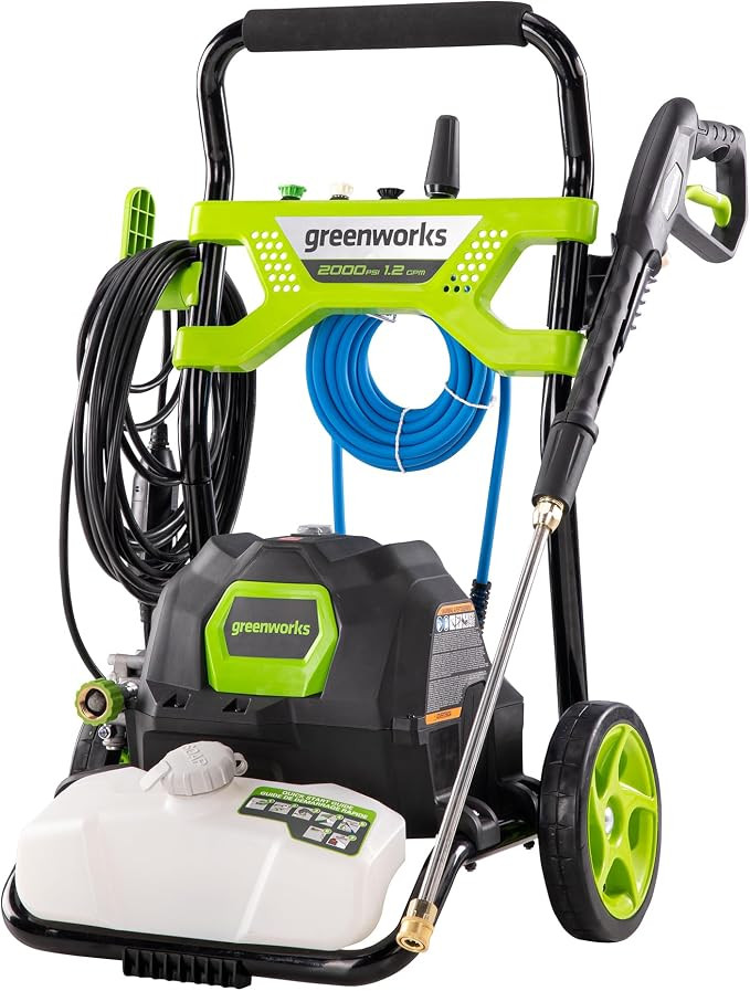 Greenworks 2000 PSI (1.2 GPM) Electric Pressure Washer | Amazon (US)