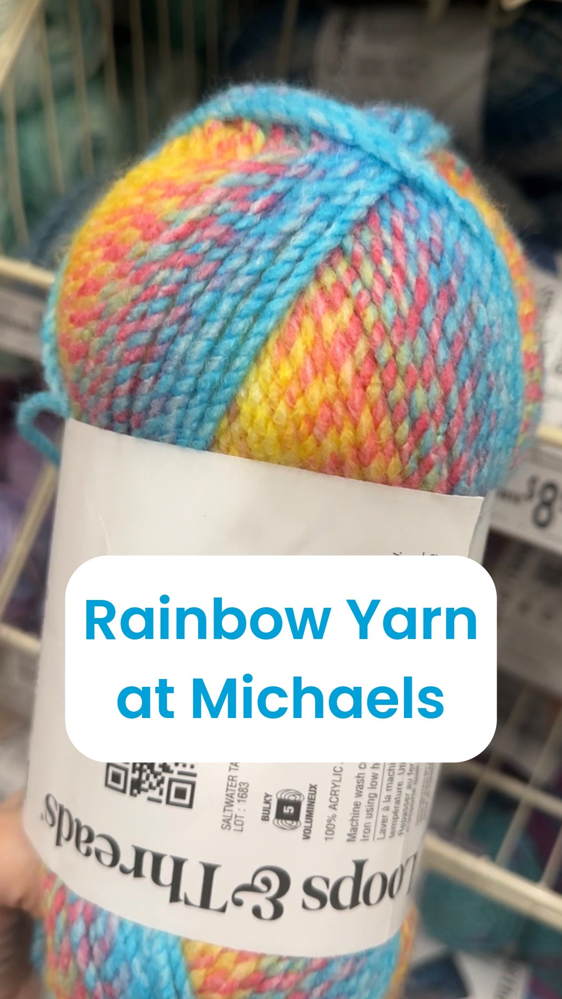 Another rainbow yarn found. This time at @Michaels 

#crafty #yarn 

#LTKmomlife
