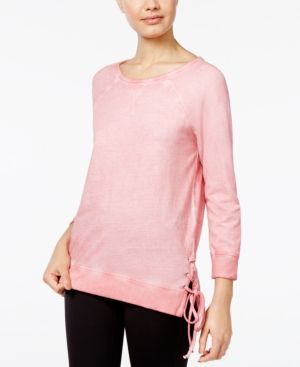 One Hart Juniors' Cotton Lace-Up Sweatshirt, Only at Macy's | Macys (US)