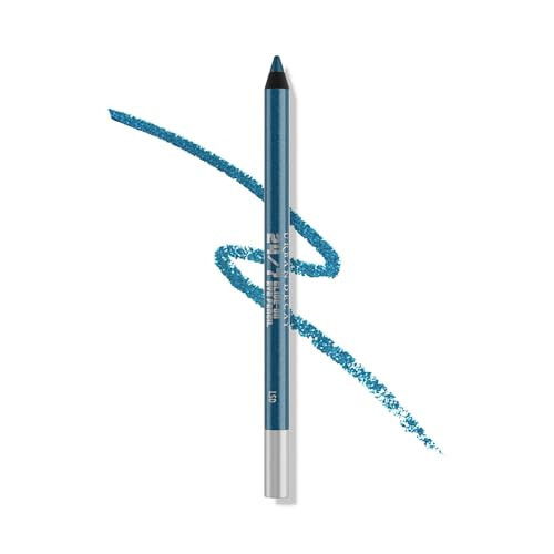 URBAN DECAY 24/7 Glide-On Waterproof Eyeliner Pencil - Smudge-Proof, Long-Lasting, Transfer-Proof, Up to 16HR Wear, Smooth No-Tug Formula, LSD (Navy Shimmer with Turquoise Micro-Sparkle) - 0.04 oz | Amazon (US)
