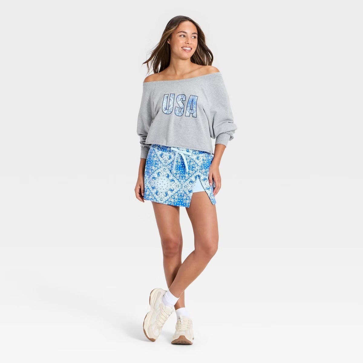 Cute outfit for summer!! New Women's Washed Jersey Americana Off The Shoulder Cropped Long Sleeve Top - JoyLab with matching skort!


@Target

#LTKActive #LTKfitnessgoals #LTKootd