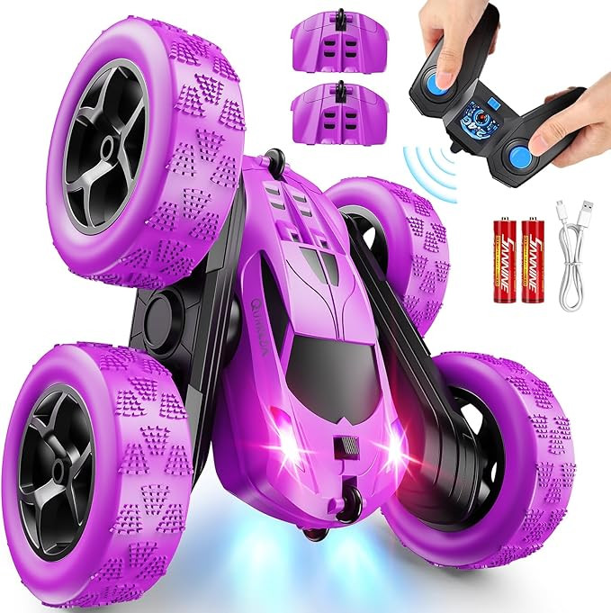 RC Cars, Purple Remote Control Car for Girls, 2.4 GHZ Double Sided RC Stunt Car 360° Rotating Re... | Amazon (US)