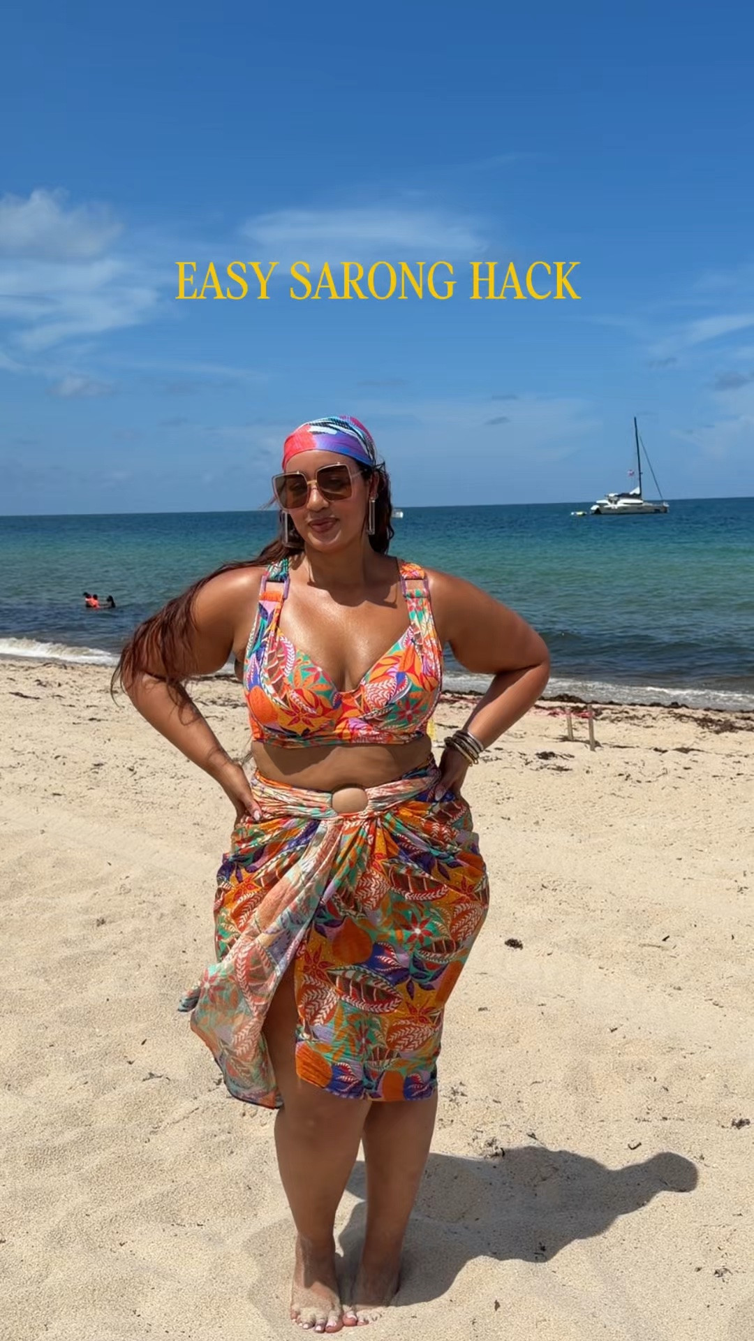 This set is super cute and the sarong is curve friendly and only $15

#LTKPlusSize #LTKMidsize #LTKSwim