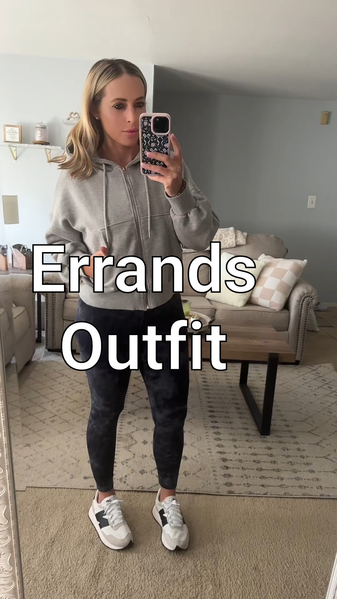 Errands outfit. Gym outfit. Leggings outfit. Lululemon. Hoodie. Zip up. New balance sneakers. Sneakers outfit.

#LTKActive #LTKWatchNow #LTKFindsUnder50