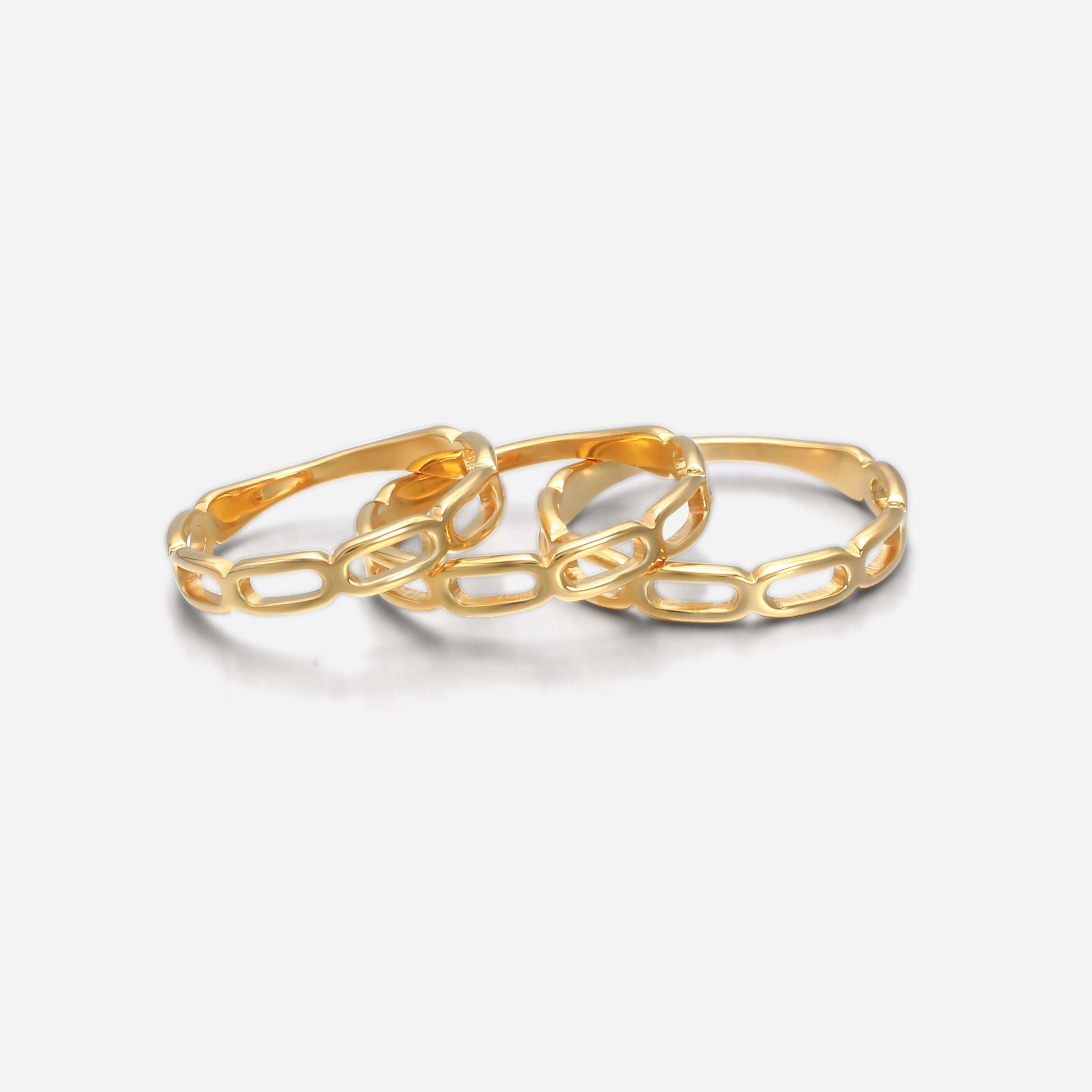 Bloomington Gold Ring Set | Victoria Emerson