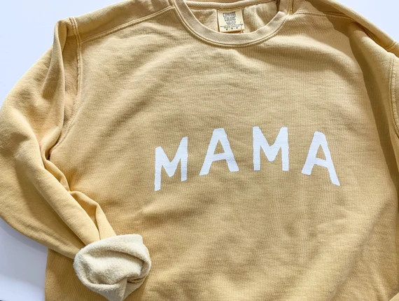 New Mama Comfort Colors Crewneck Sweatshirt // Size Small-3XL | Etsy | Etsy (US)