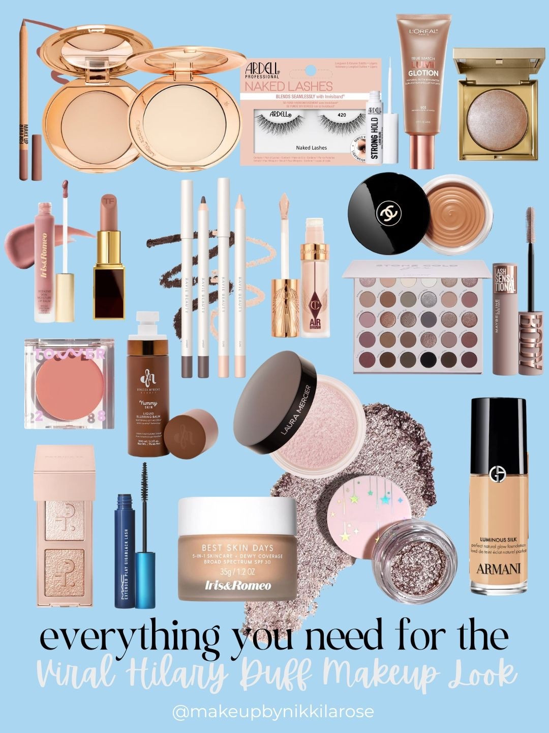 Everything I used for my YouTube video recreating the viral Hilary Duff Makeup Look! 

#LTKBeauty