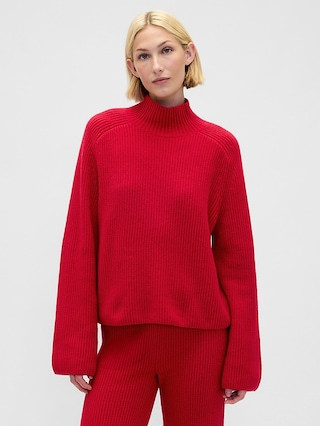 CashSoft Shaker-Stitch Turtleneck Sweater | Gap (US)