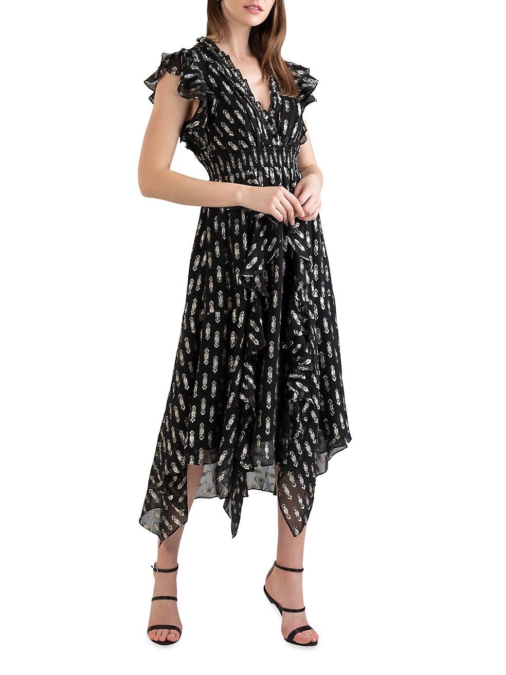 Maxine Printed Smocked Midi Dress | Saks Fifth Avenue