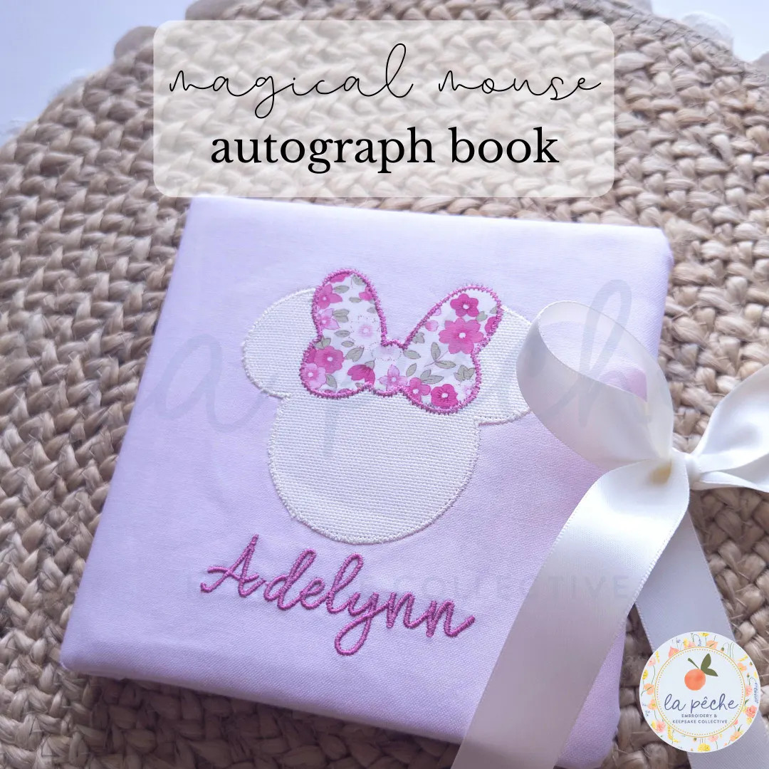 Custom Mouse Autograph Book Personalized Memory Grandmillenial Collection Travel Signature Journa... | Etsy (US)