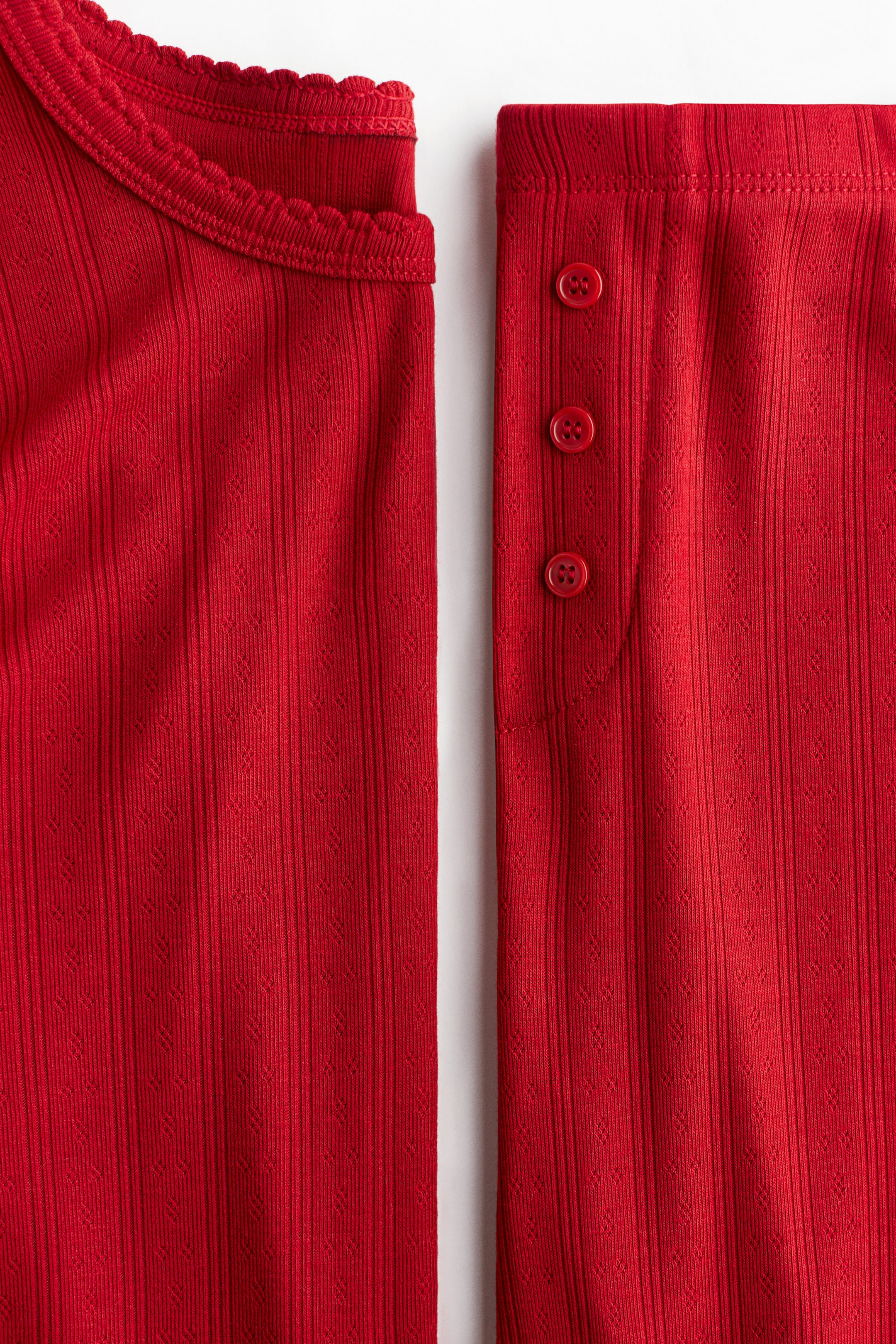 Pointelle jersey pyjamas | H&M (UK, MY, IN, SG, PH, TW, HK)