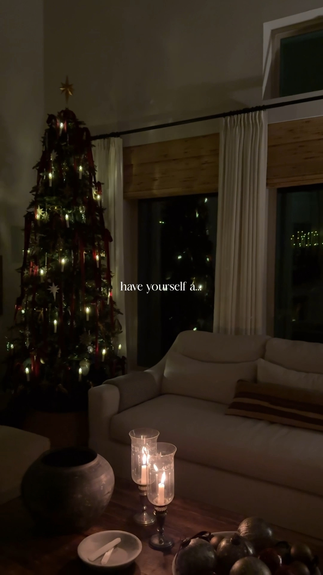 🕯️ Candlelit Christmas 🕯️ 

I use these clip on battery tree candles with my regular tree lights, but sometimes just the candles are so pretty!

All the candles aside from the hurricanes on the coffee table are battery operated and have timers. So effortless to enjoy!



#LTKSeasonal #LTKHome #LTKHoliday