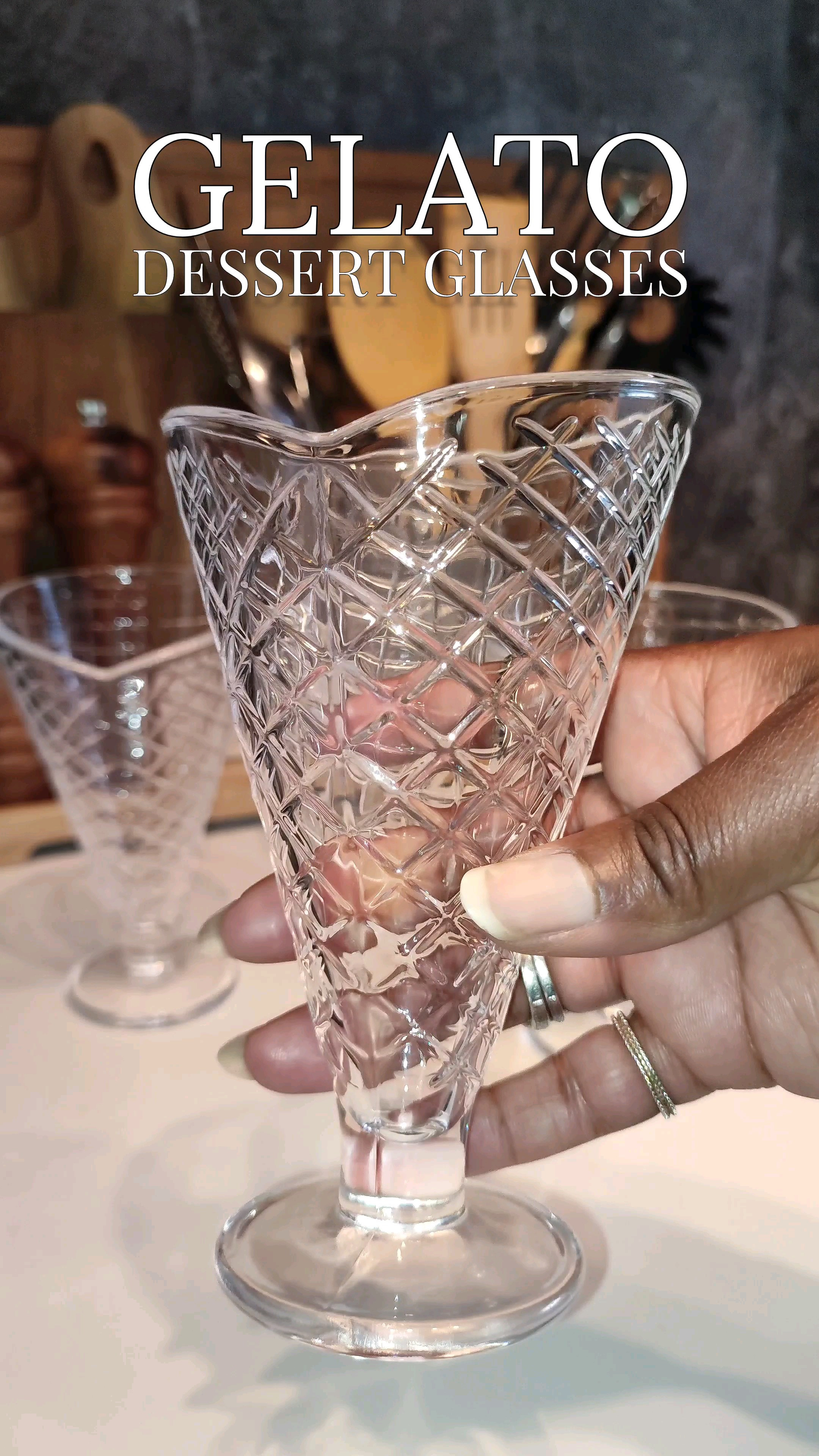 The dessert glasses everyone asks about! 🍨 These elegant gelato cups instantly elevate ice cream, gelato, parfaits, and dessert presentations. Perfect for entertaining guests, hosting dinner parties, creating beautiful tablescapes, and adding a touch of luxury to your kitchen collection. A foodie and hostess favorite! ✨ #DessertTable #HostingEssentials #KitchenMustHaves #EntertainingIdeas #GelatoDessert #IceCreamSundae #FoodPresentation #TablescapeDecor #HomeEntertaining #LifestyleFinds

#LTKHome #LTKfoodie #LTKSaleAlert