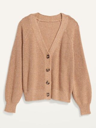 Shaker-Stitch Cardigan Sweater for Women | Old Navy (US)