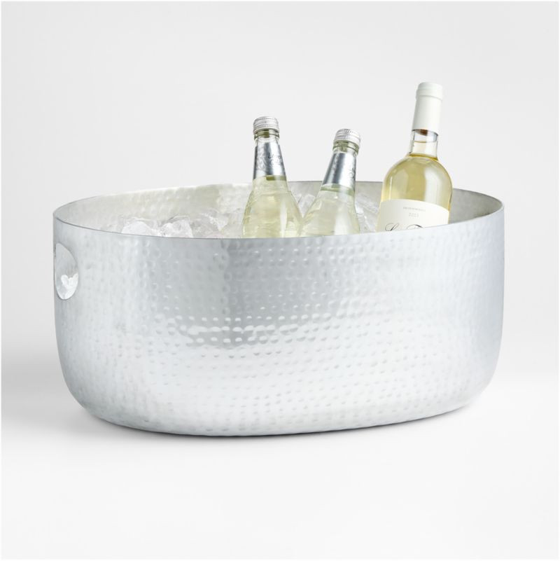 Bash Silver Beverage Tub + Reviews | Crate & Barrel | Crate & Barrel