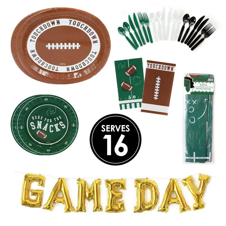 Packed Party 'Game Day' Party Bundle, Serves up to 16 People - Walmart.com | Walmart (US)