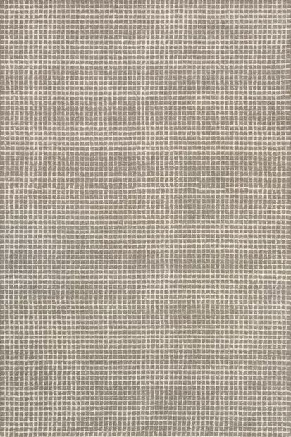 Grey Melrose Checked Area Rug | Rugs USA