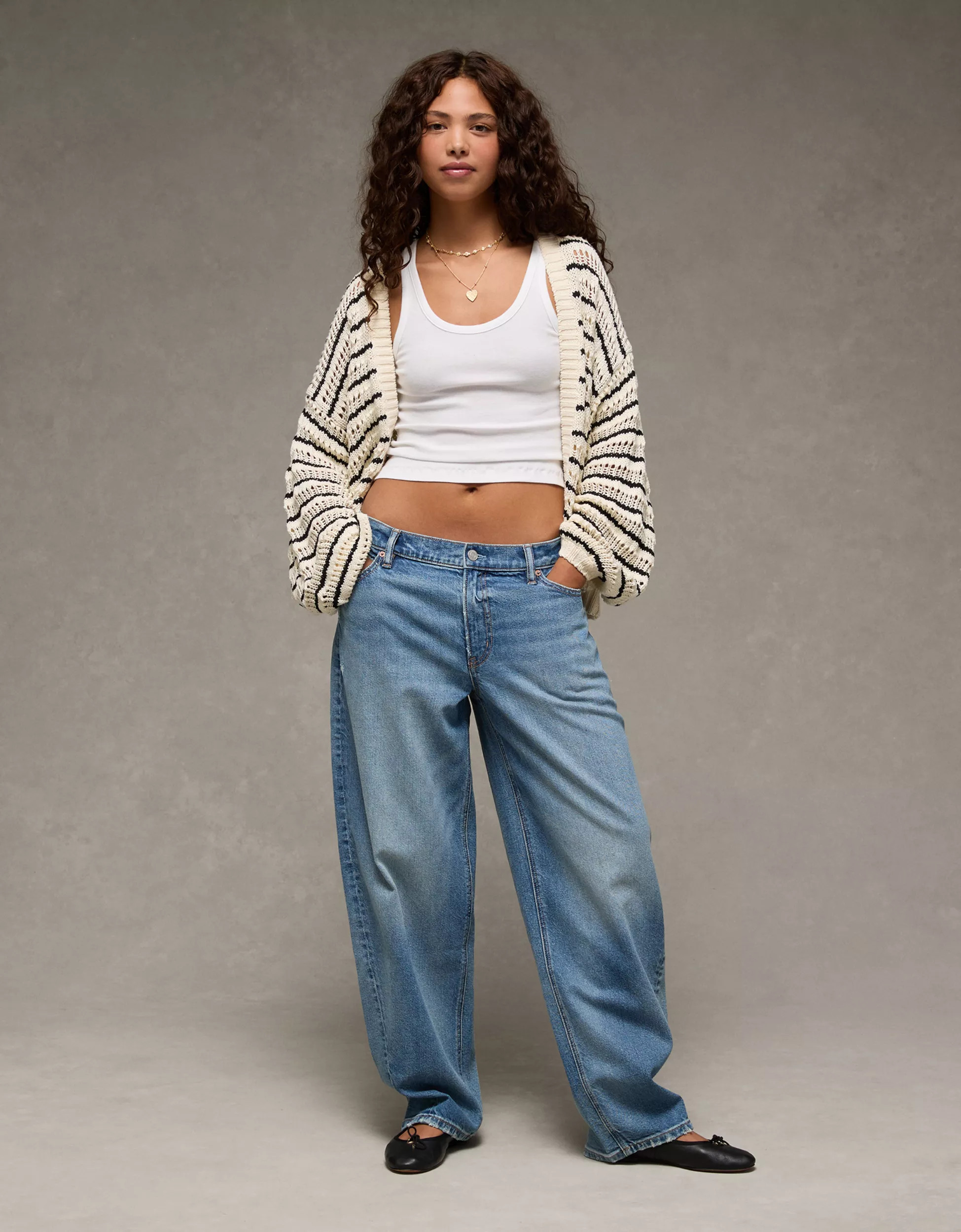 AE Balloon Sleeve Crochet Cardigan | American Eagle Outfitters (US & CA)