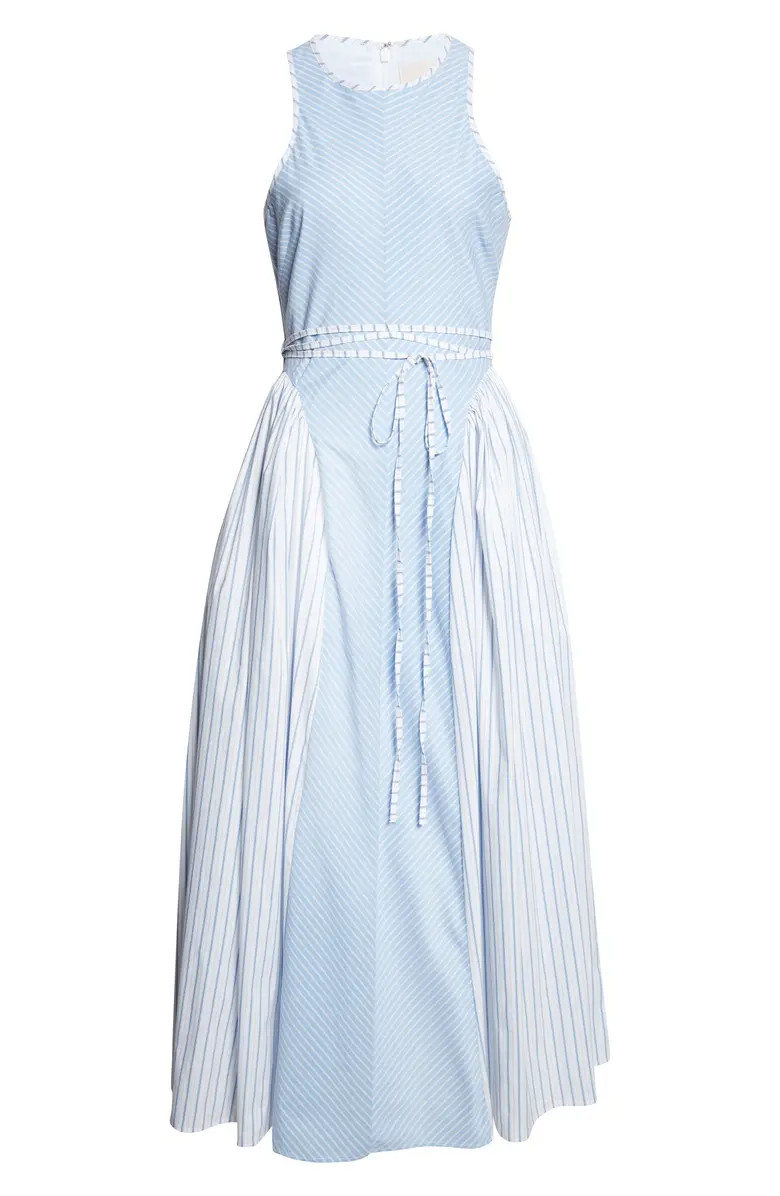 Emin Mixed Stripe Sleeveless Cotton Blend Maxi Dress | Nordstrom