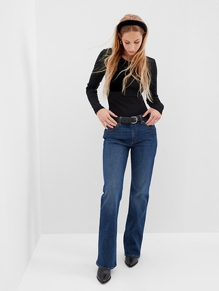 Mid Rise '90s Loose Flare Jeans with Washwell | Gap (US)