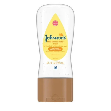 Johnson's Baby Body Moisturizing Oil Gel with Shea & Cocoa Butter, Nourishes, 6.5 fl oz | Walmart (US)